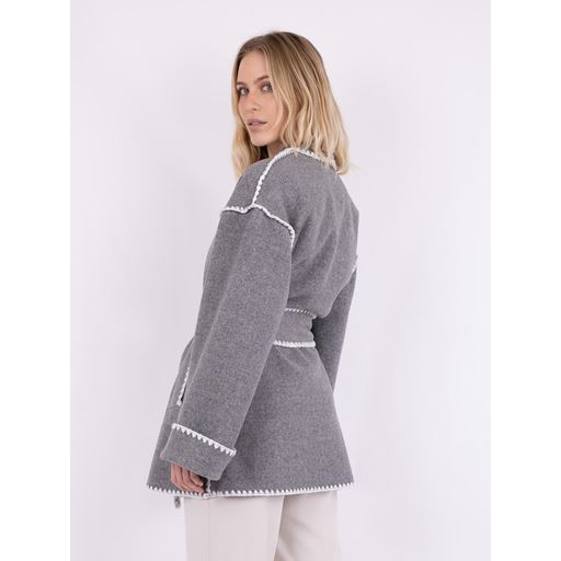 Neo Noir Frenchie Jakke, Dark Grey Melange, 42