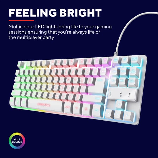 Trust GXT833W Thado gaming tastatur