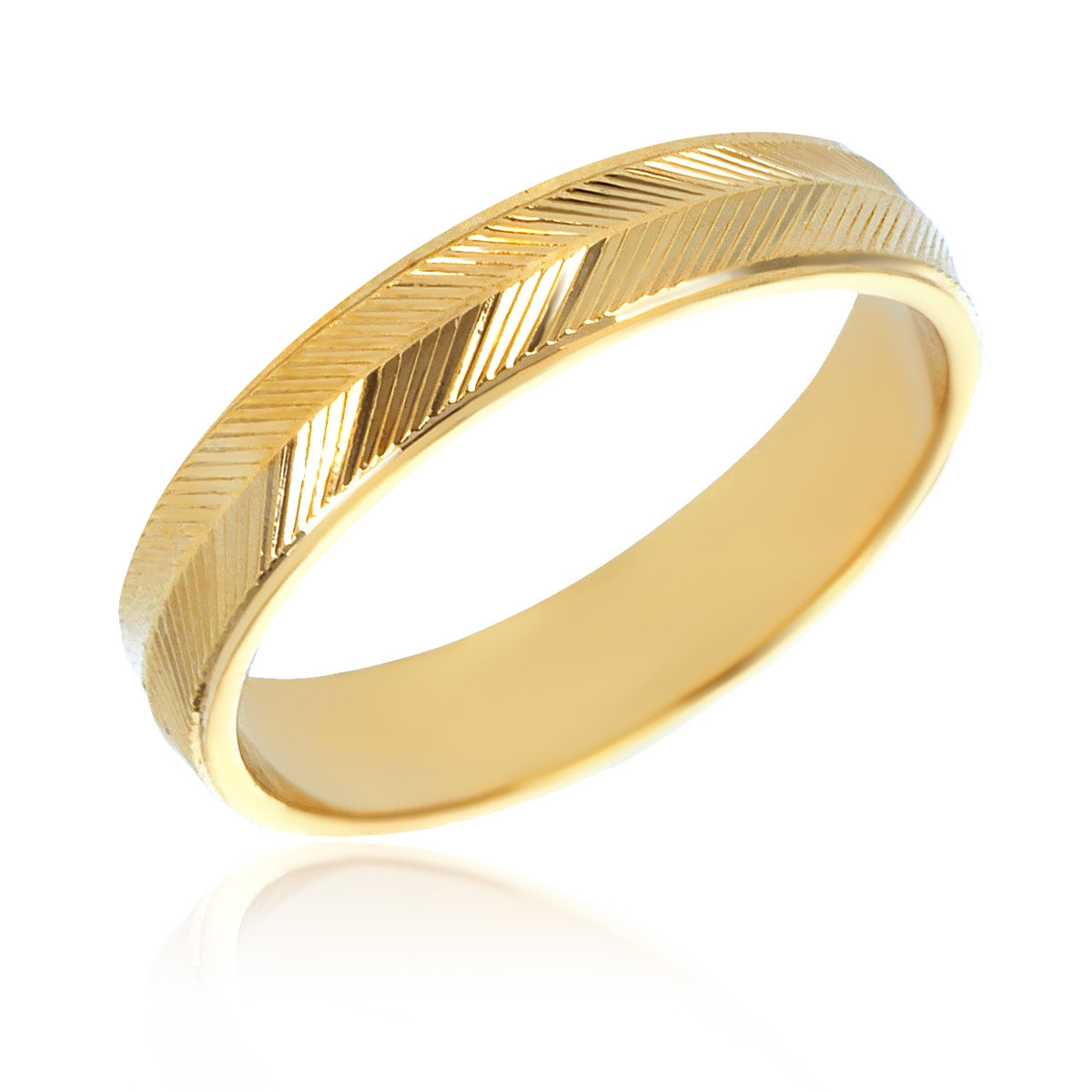 Bague plaqué or alliance diamantée
