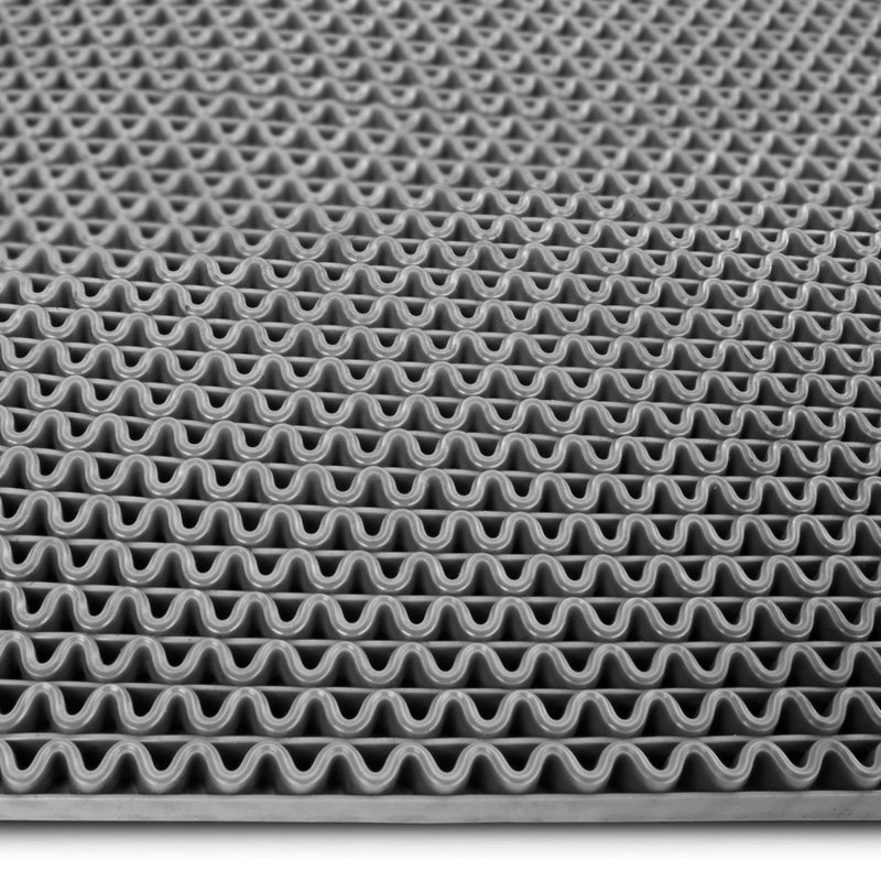 Hygiënemat voor blote voeten, UV-bestendig, grijs, 90 x 350 cm