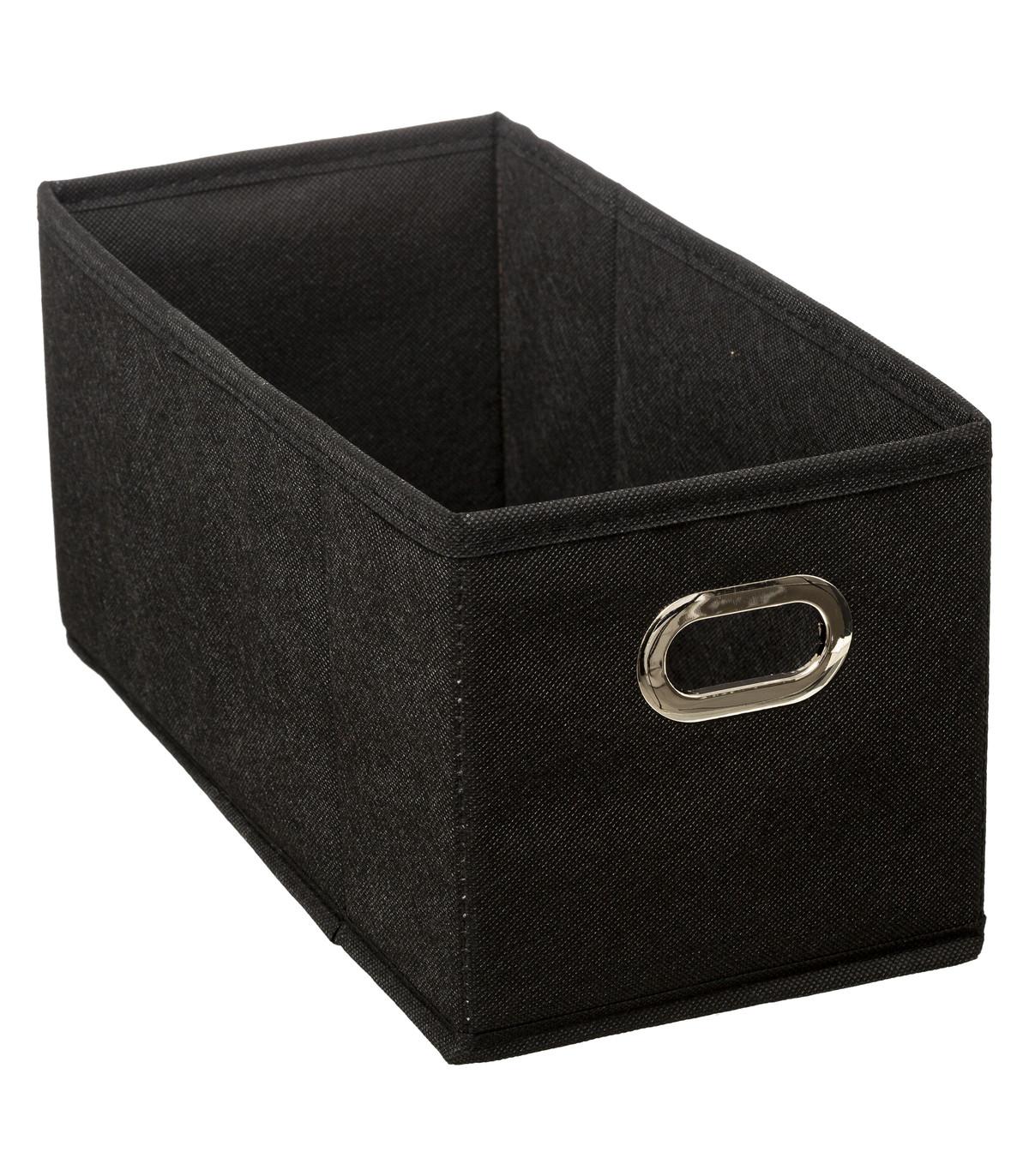 BOITE DE RANGEMENT 15X31CM NOIR