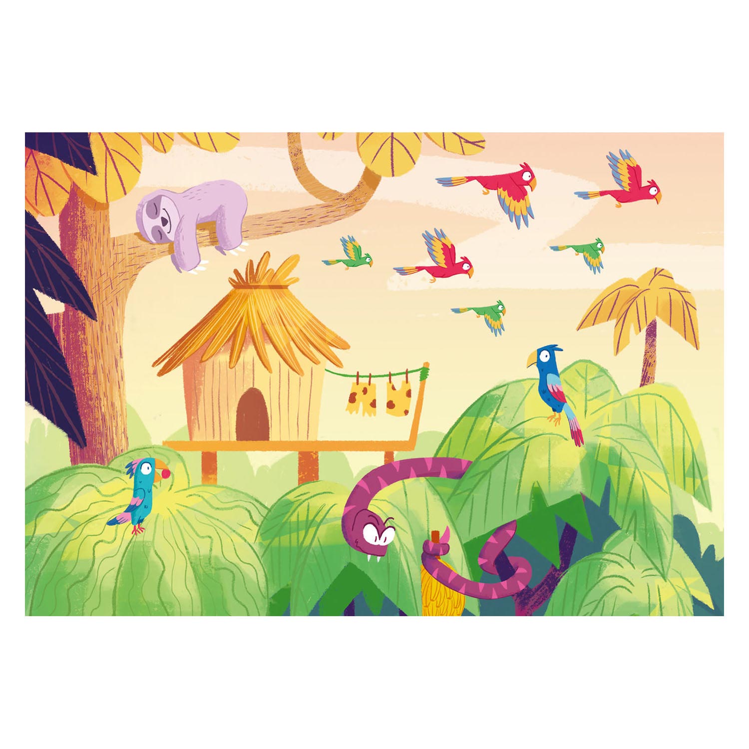 Ravensburger Puzzle & Play - Jungle Avontuur, 2x24st.