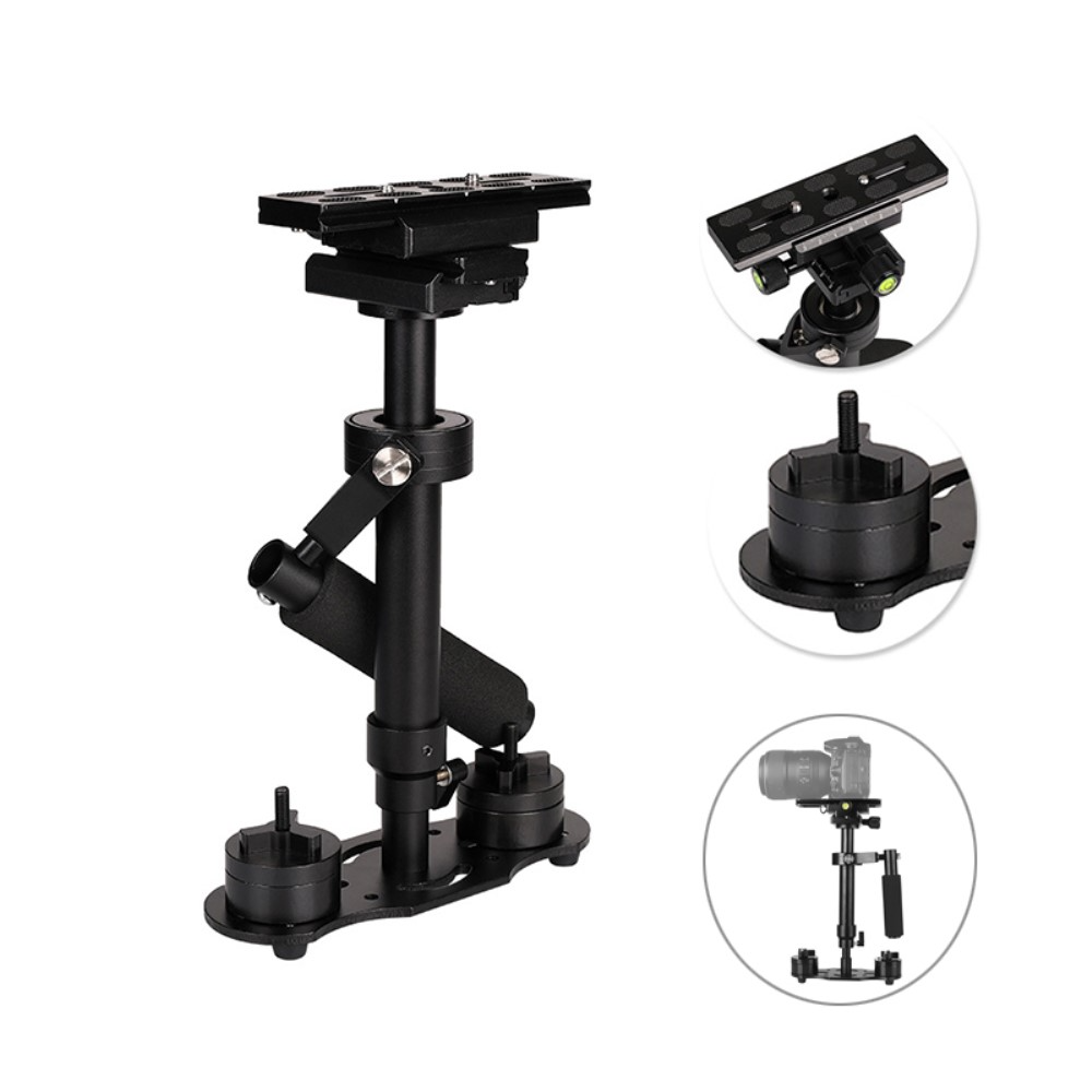 Tragbarer Alu Handgriff Gimbal Stabilisator Stativ Halterung für DSLR Kamera / GoPro   1/4