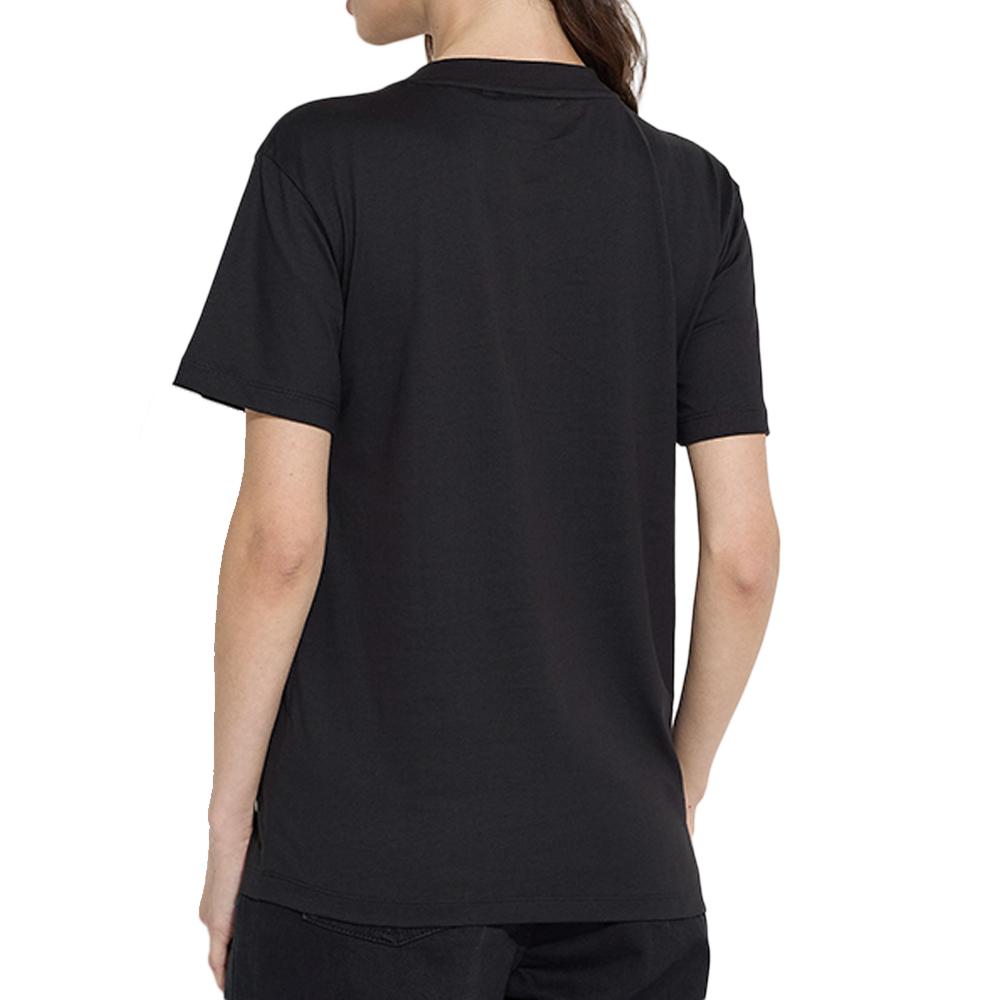 Calvin Klein Jeans T-shirt Noir Femme Calvin Klein Jeans Metallic Micro Logo