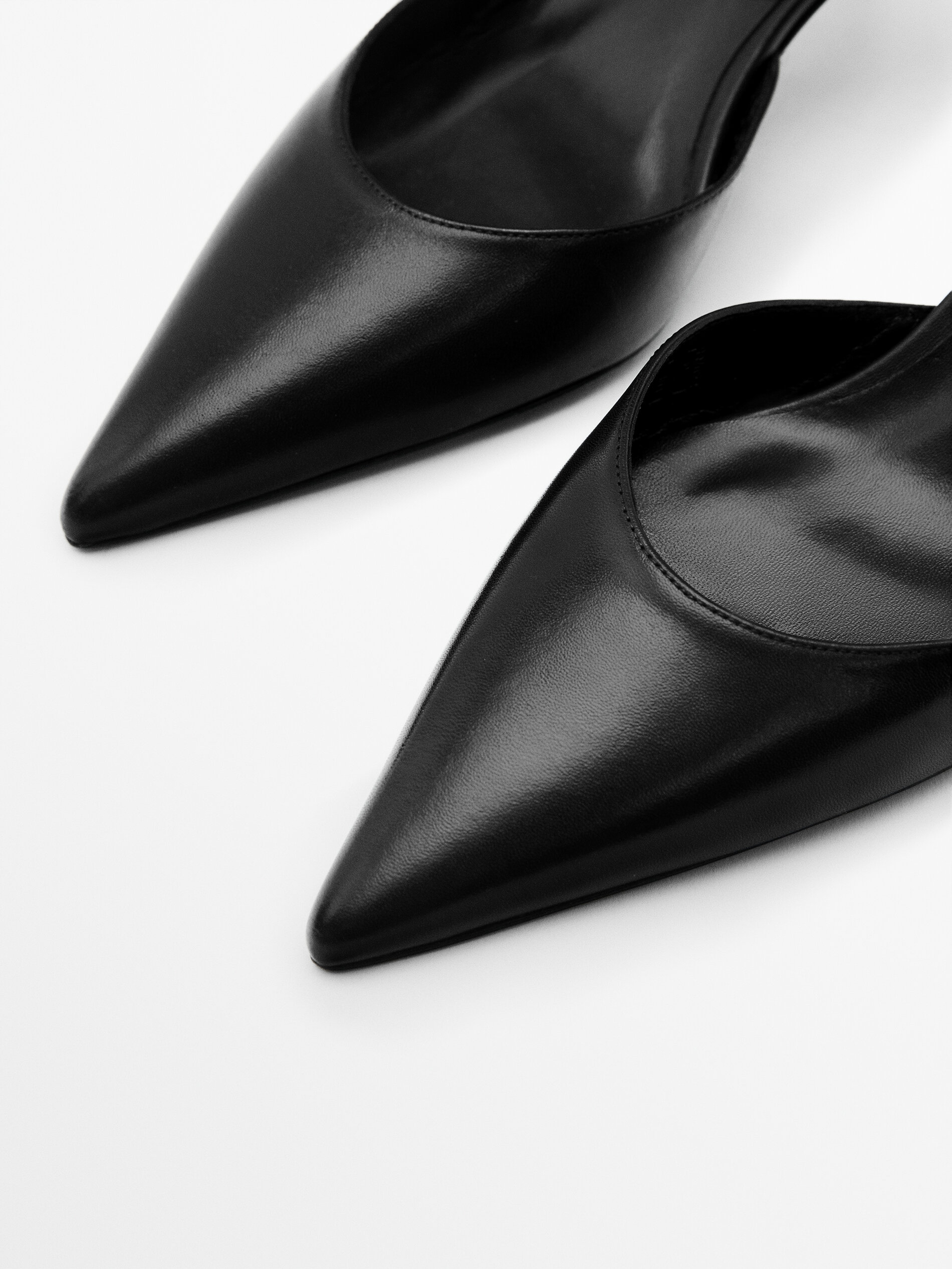 Zapato tacón destalonado skin - PRETO
