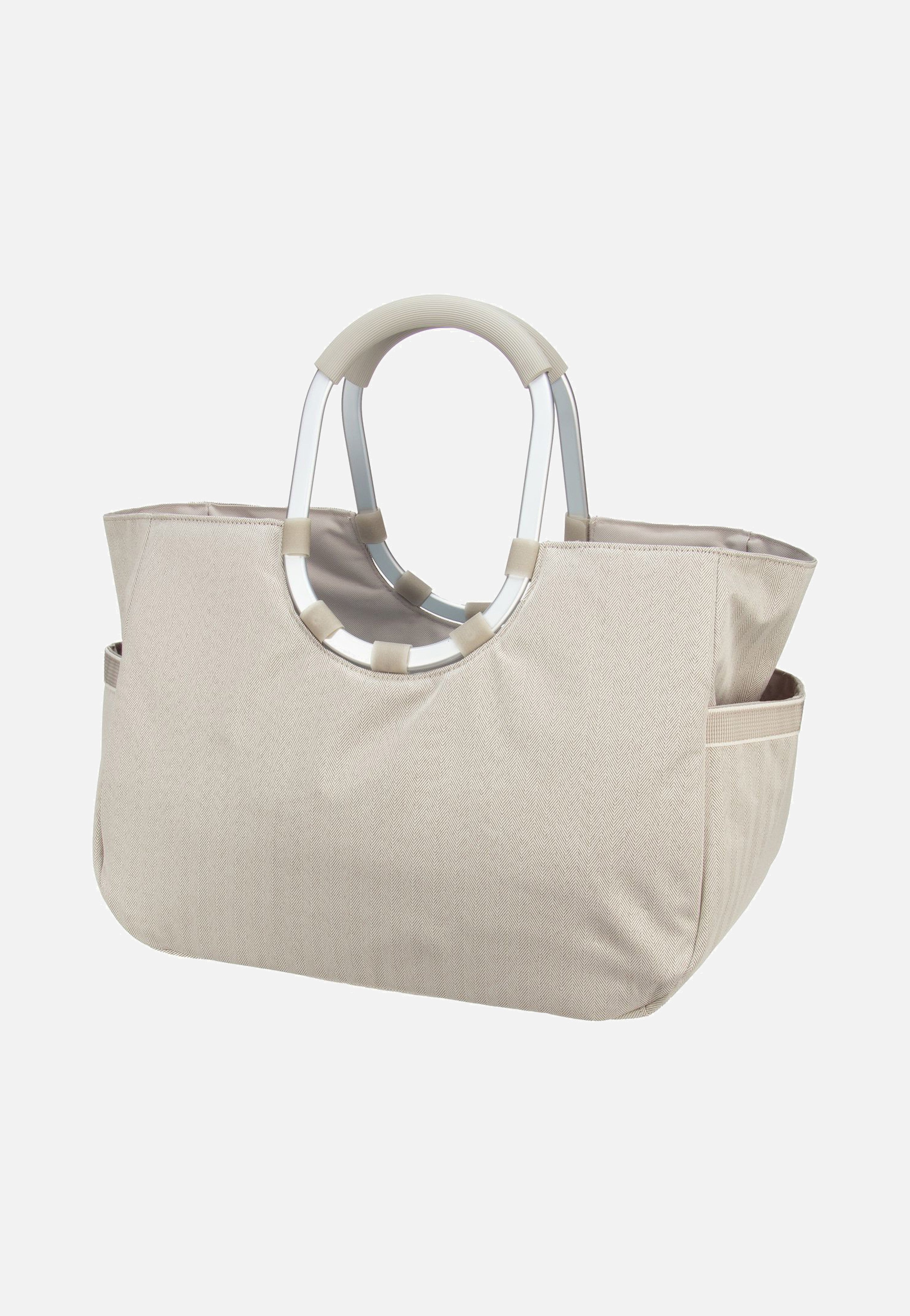 loopshopper L Herringbone Sand - Einkaufskorb