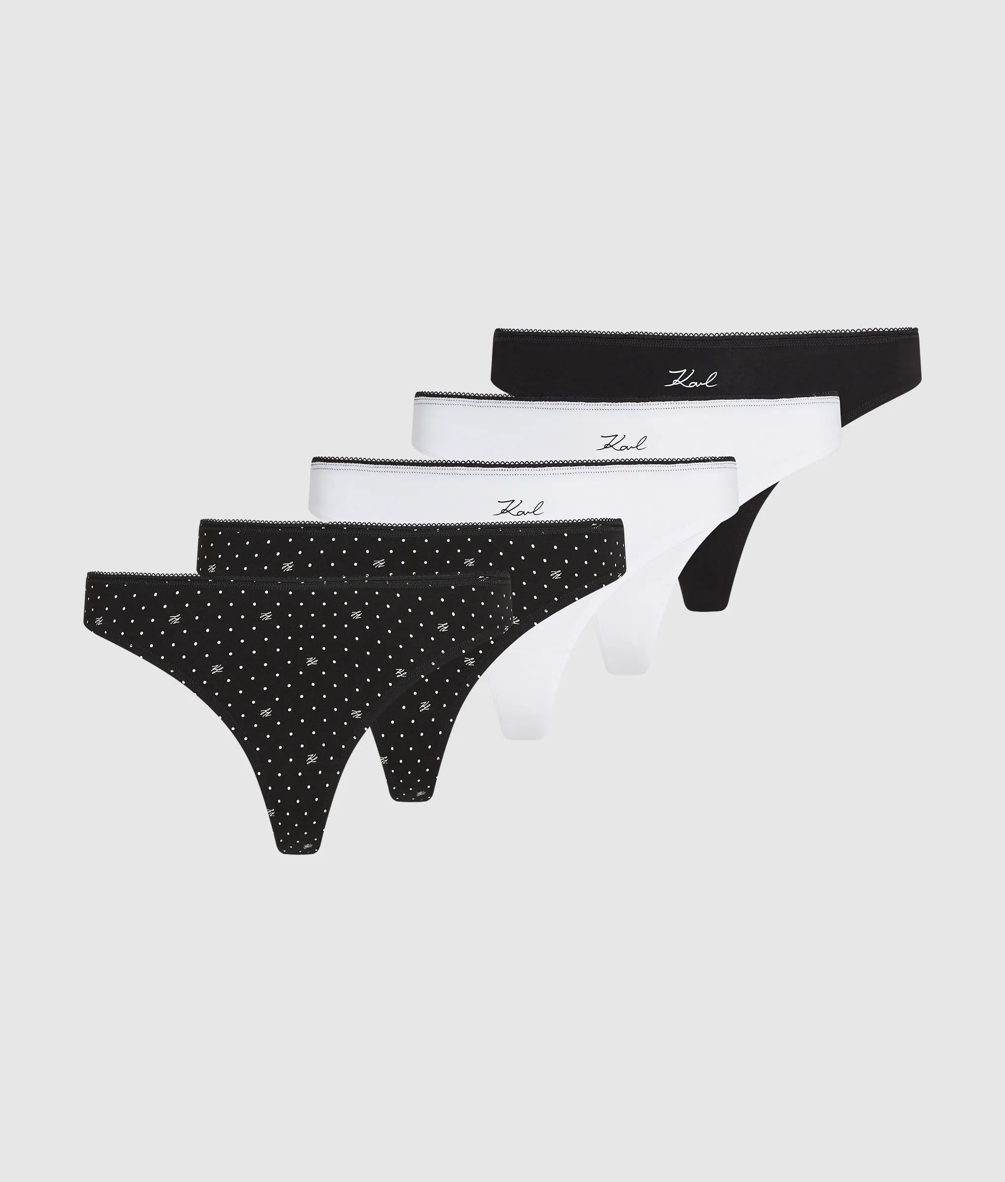 String met polkadotprint - set van 5