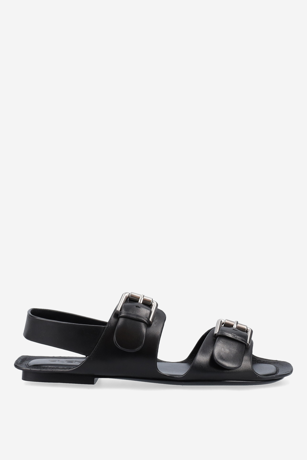 Buckled leather sandals