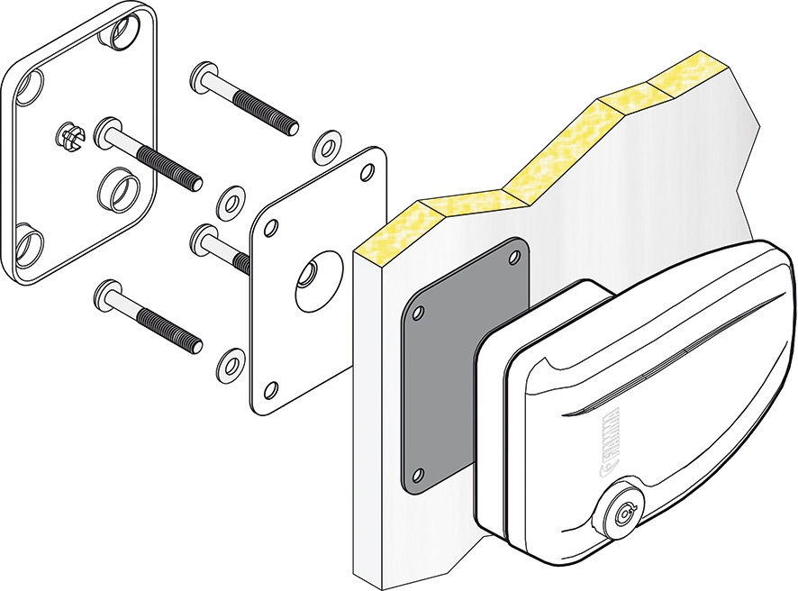 Fiamma Safe Door 3 weiss