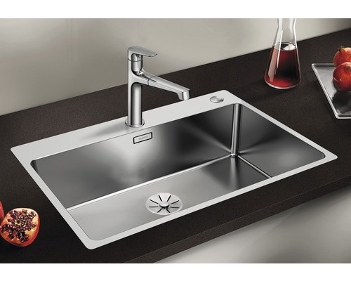Blanco ANDANO 700-IF/A spoelbak, 740 x 500 mm, roestvrij staal, satijnen afwerking, 525246