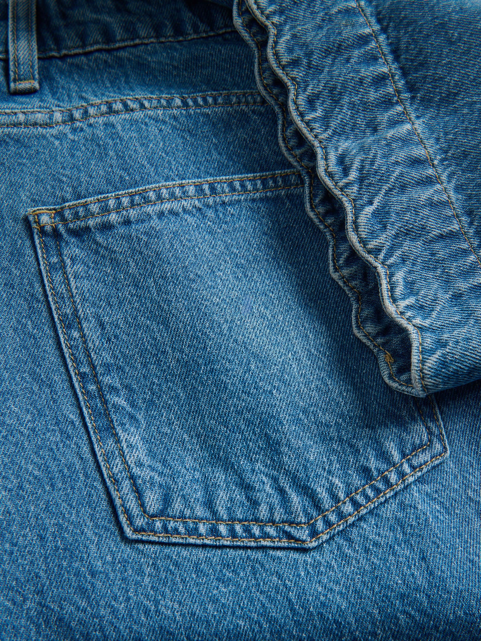 Wide-Leg-Jeans mit mittlerer Leibhöhe