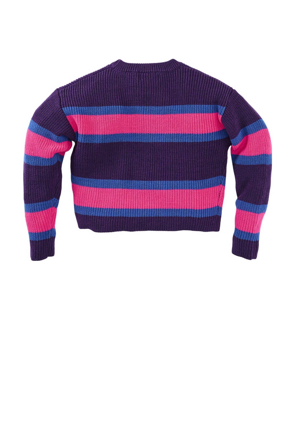 Z8 gebreide trui Belezza paars/roze/blauw