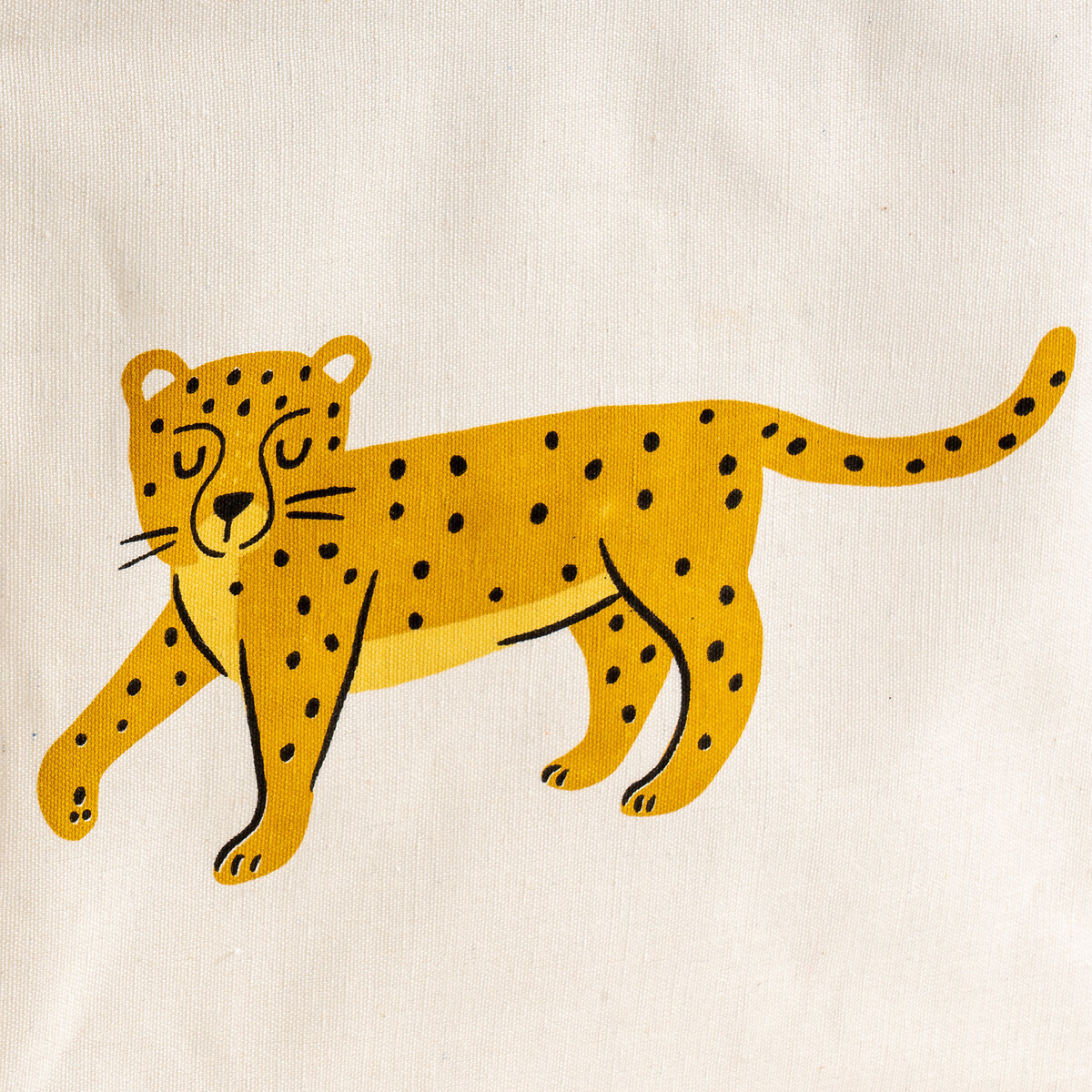 LA REDOUTE INTERIORS<br>Cesta quadrada com estampa de leopardo, Junglito