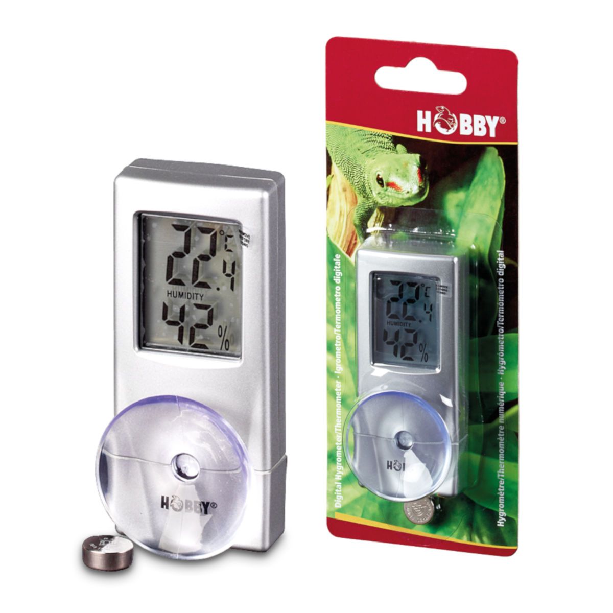 Hobby Digitales Hygrometer / Thermometer für Terrarien