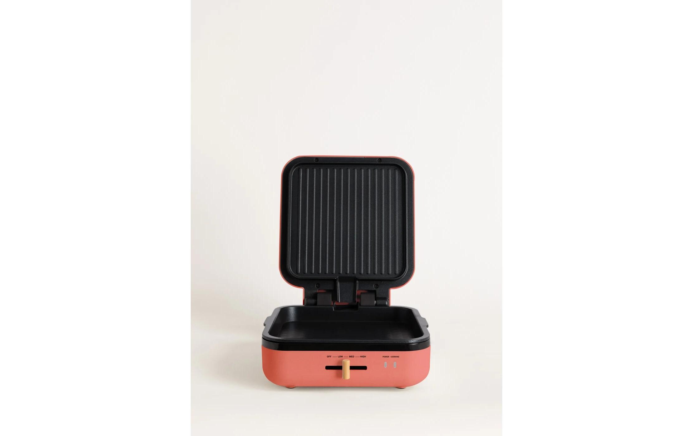 Waffeleisen Stone Studio Pro - 180° Terrakotta<br>Multifunktionaler Kontaktgrill mit einstellbarer Temperatur und Antihaftfläche