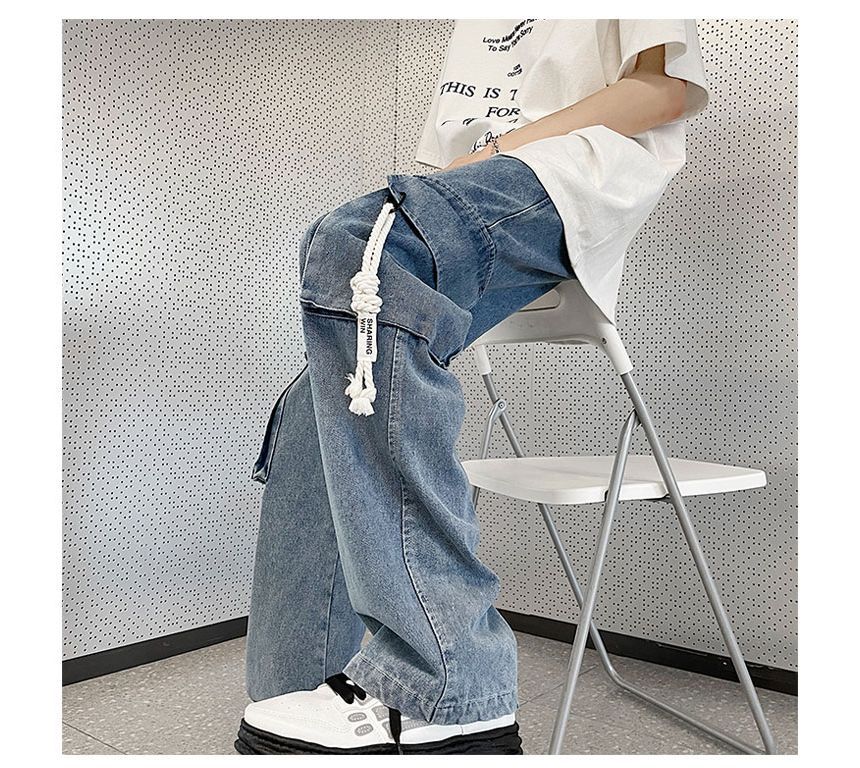 Diphon - Mid Rise Pocket Detail Wijde Broek