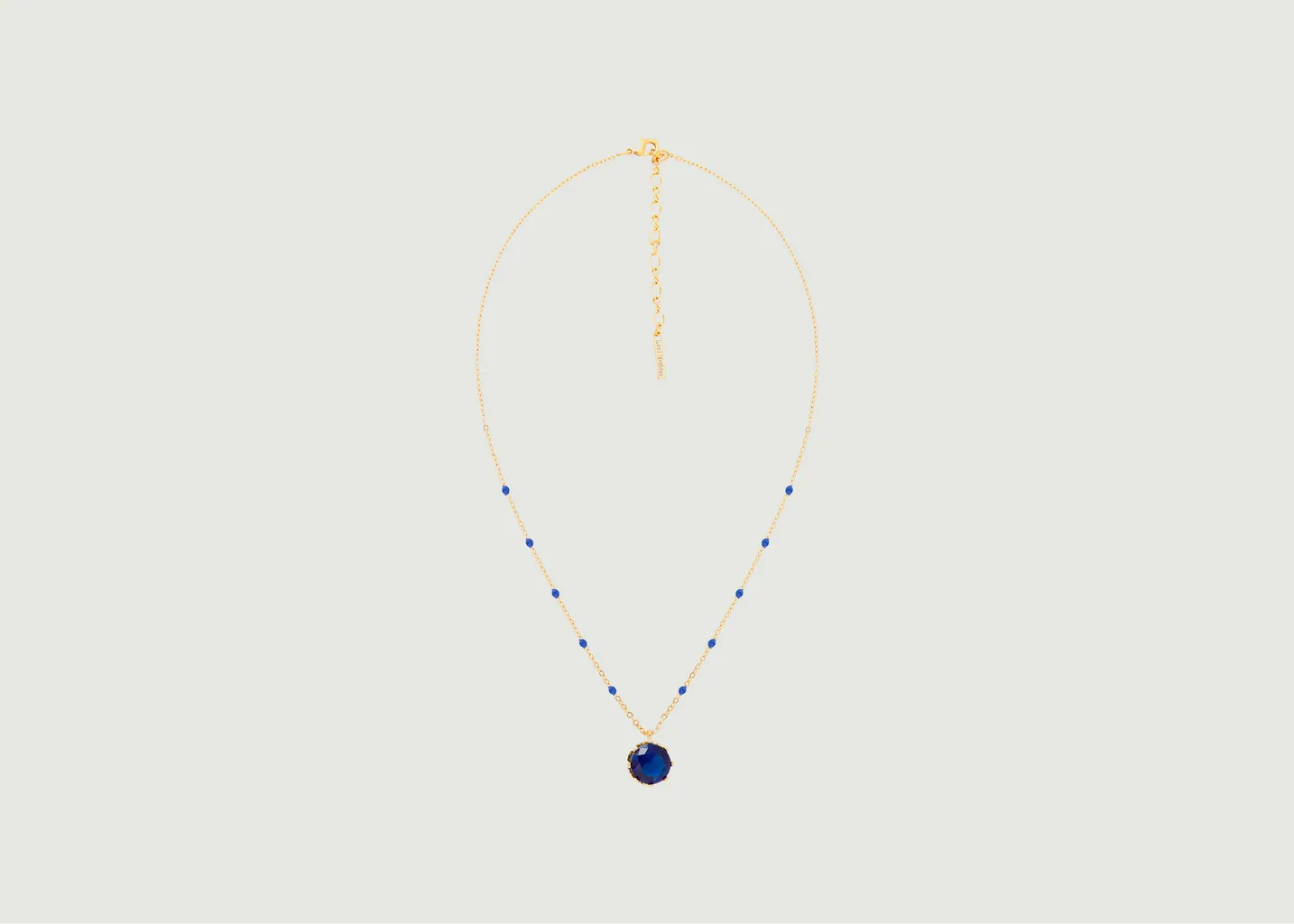 Collier chaîne avec pendentif pierre ronde Colorama Les Néréides