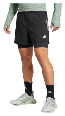 Short 2-en-1 adidas Own The Run Climacool 7in Noir Homme