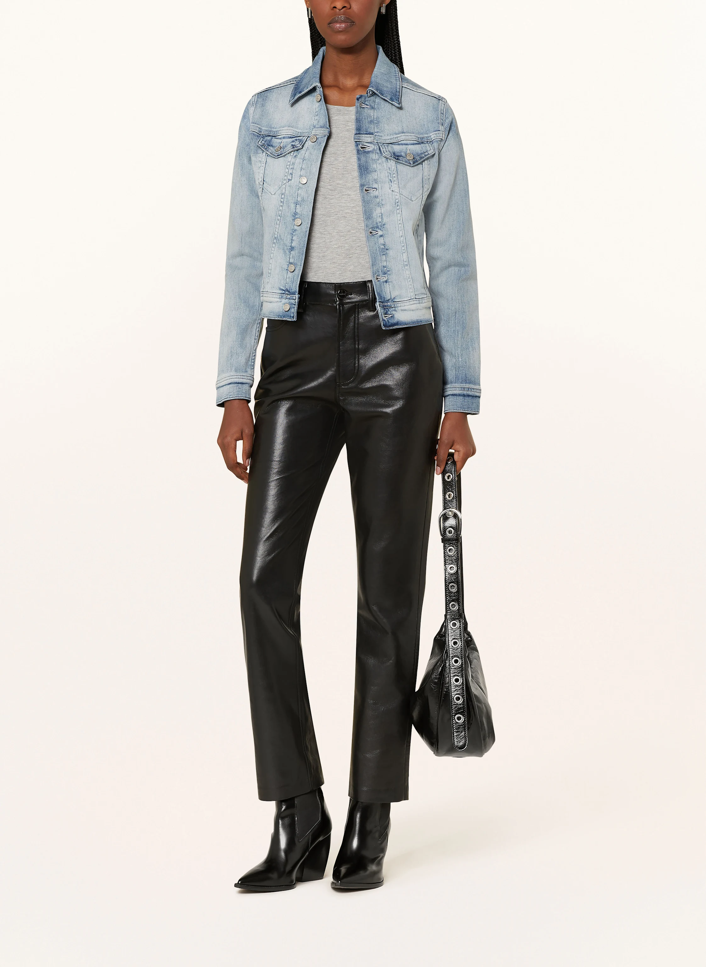TRUE RELIGION Cropped-Jeansjacke