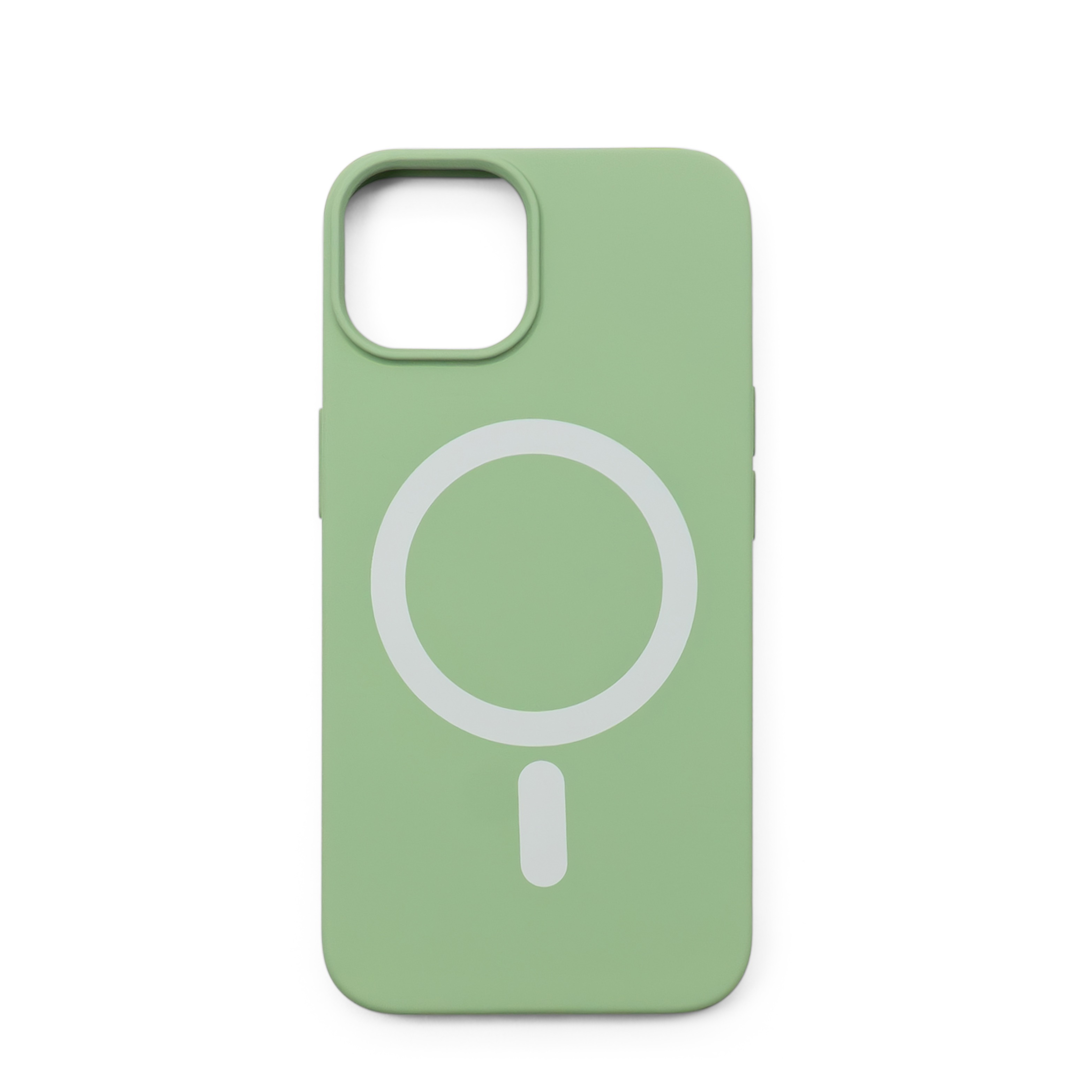iPhone 14 MagSafe Silikon Case Hülle - Hellgrün