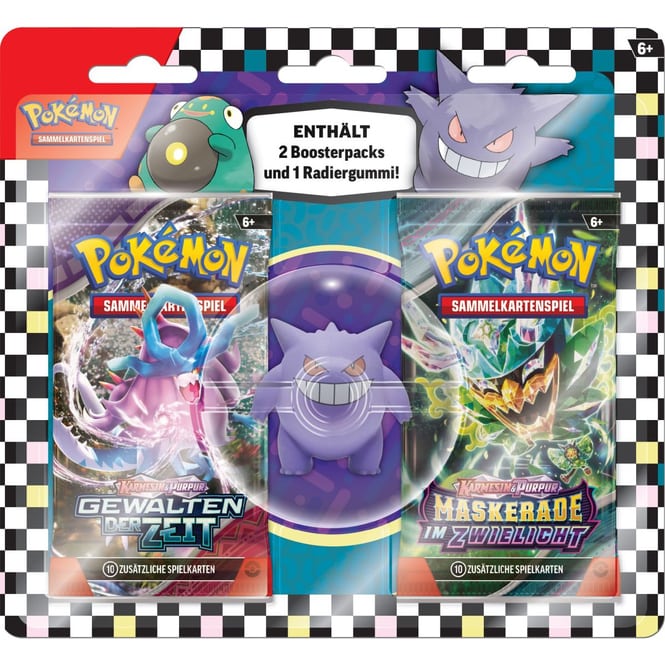 Pokémon - Back to School - Radiergummi + Boosterpacks - 1 Stück