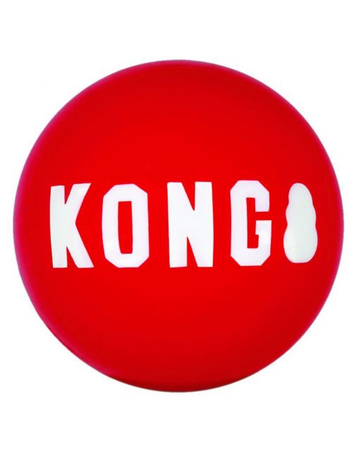 Kong Signature Balls 2-Pak Rood - Hondenspeelgoed