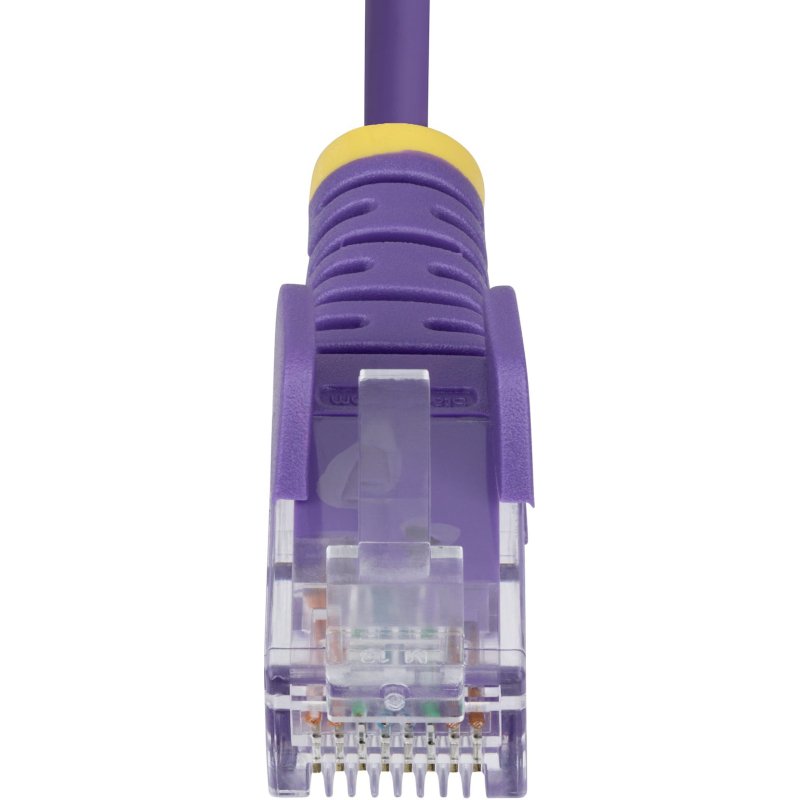 StarTech.com Câble Ethernet CAT6 Violet Fin de 1m, Sans Accroc, 100W PoE, UTP, LSZH, Fil de Cuivre Pur 28AWG, Cordon Patch Réseau RJ45 avec Serre-Câble, Contrôlé Fluke