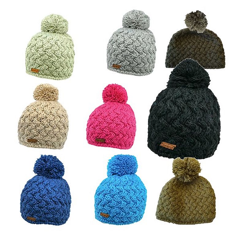 OUTDOOR SPIRIT Strickmütze  mit Pompon uni