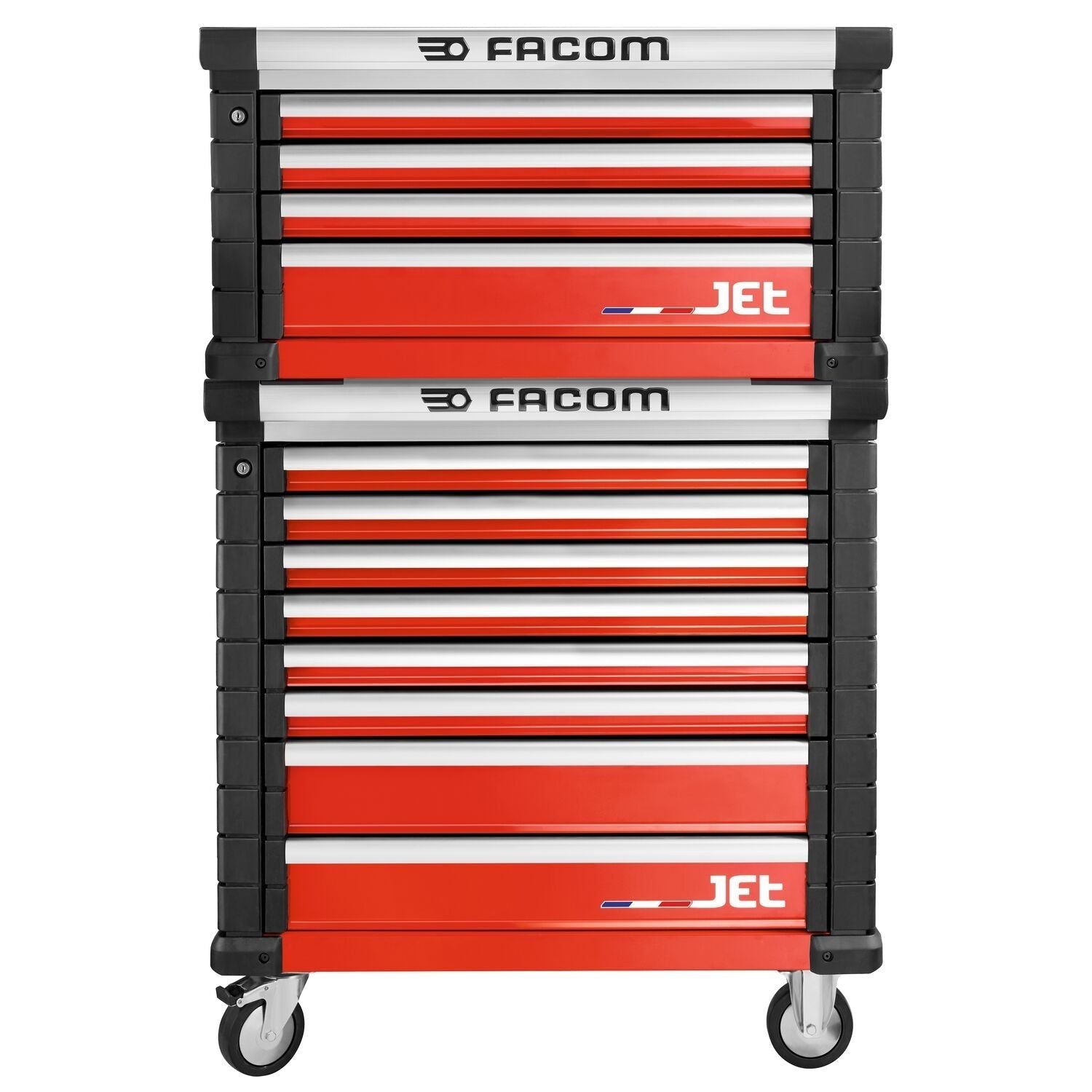 Facom JET Gereedschapswagen Rood met 8 laden M4 - JET.8M4A