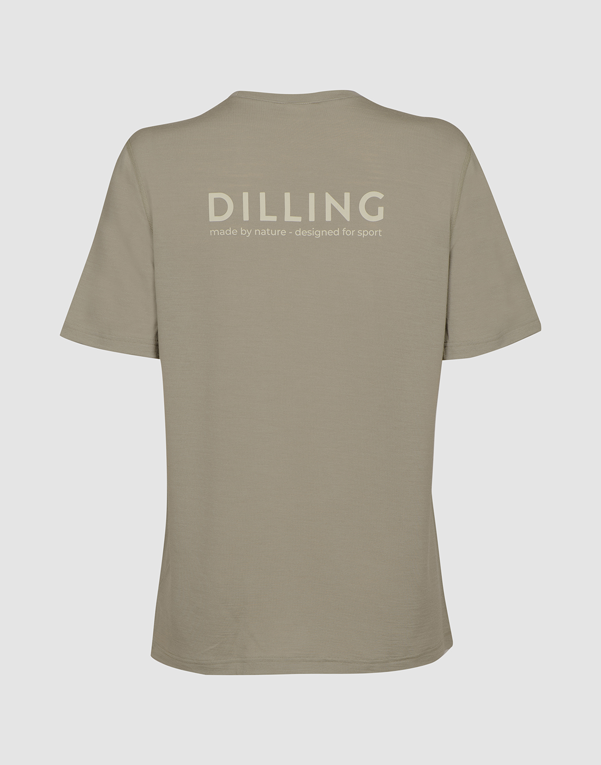 T-shirt van merinowol voor dames in Zeemist