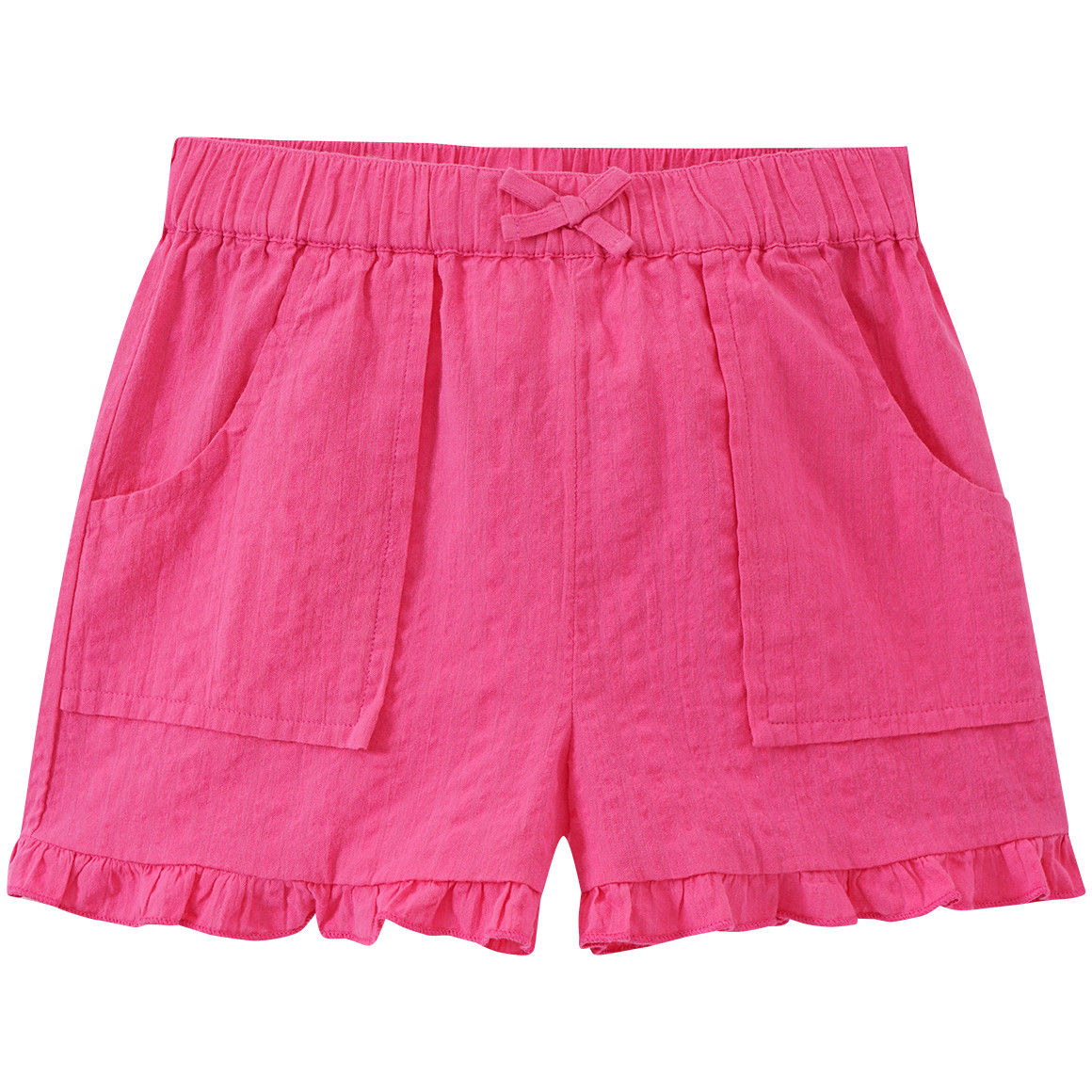 Topolino Mädchen Shorts in Seersucker-Optik pink