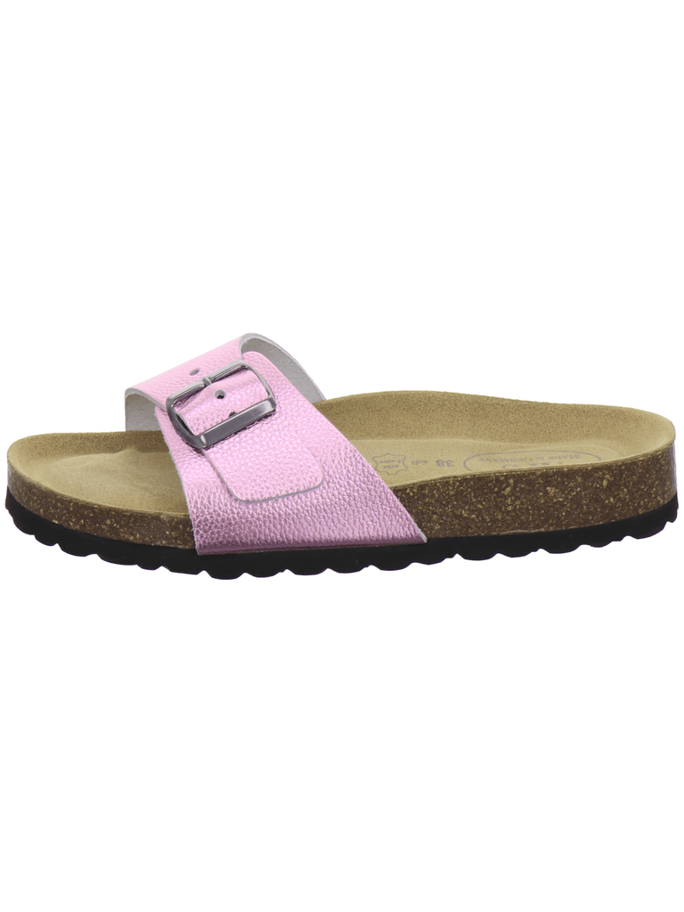 modische Pantoletten Damen rose Lack