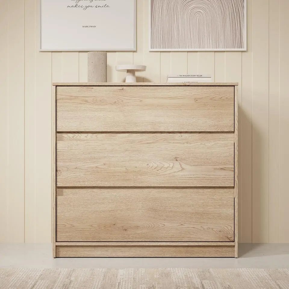 Meubella - Ladekast Cuarto - Eiken - 91 cm