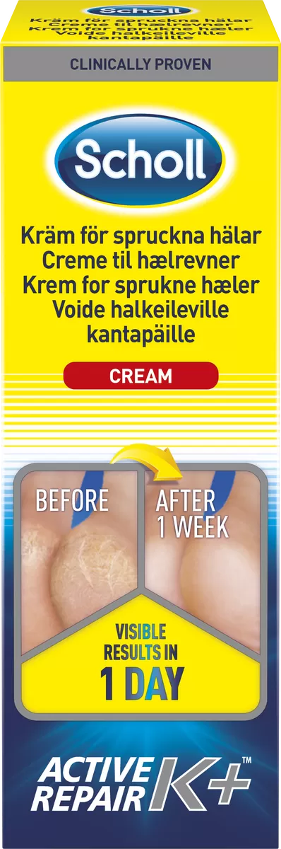 Scholl Creme til hælrevner K  - 60 ml