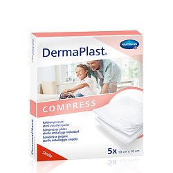 DERMAPLAST Kompressen 10x10cm 8-fach 2 Stk