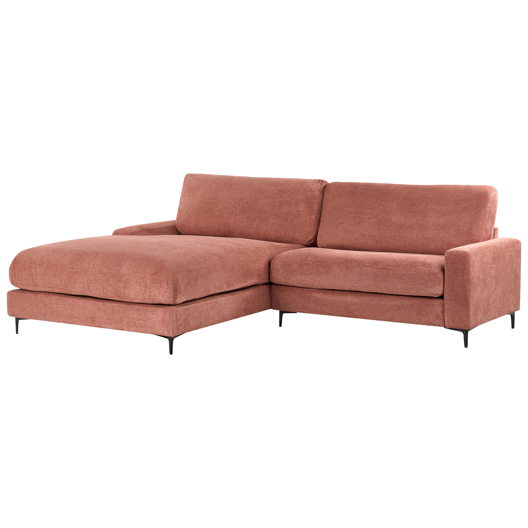 Beliani - MALOY - Hoekbank - Rood - Rechtszijdig - Polyester