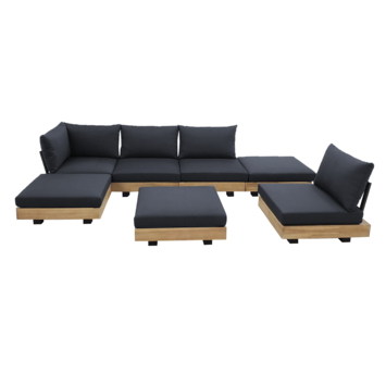 KARWEI loek module hocker light teak hout