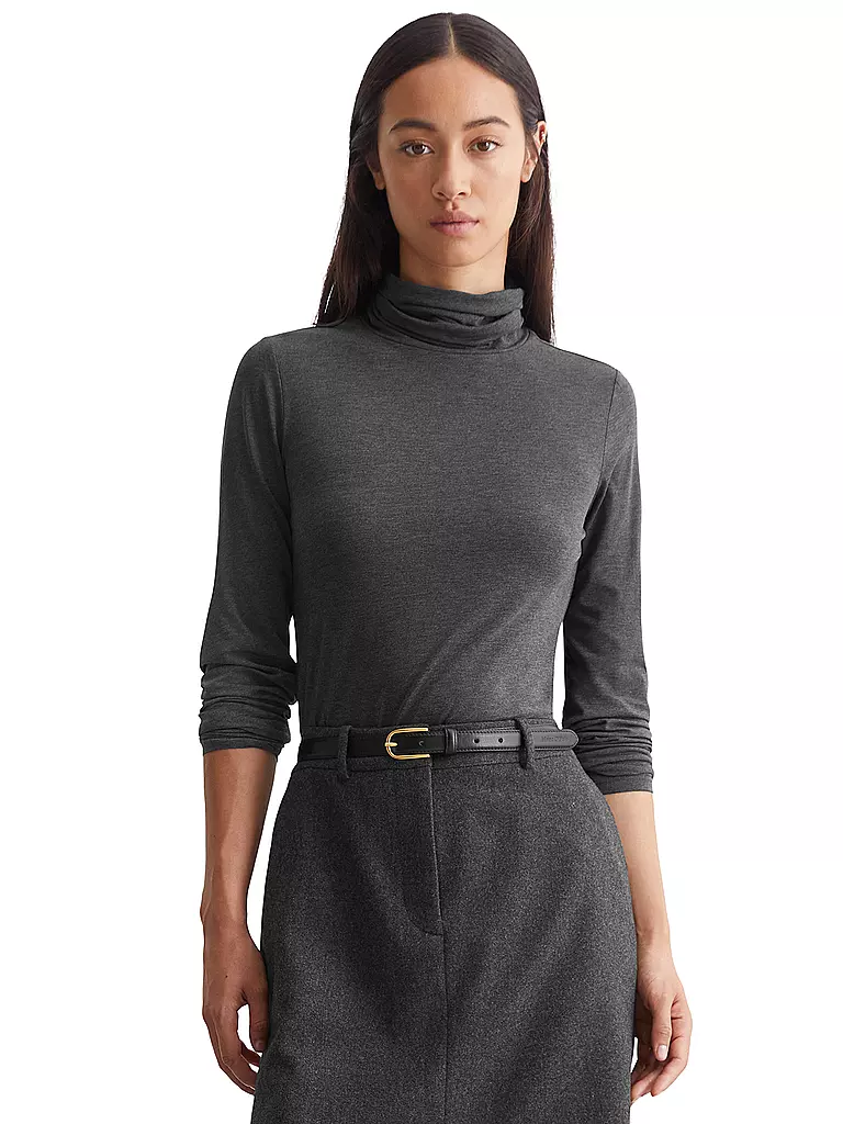 MARC O'POLO Rollkragenpullover grau
