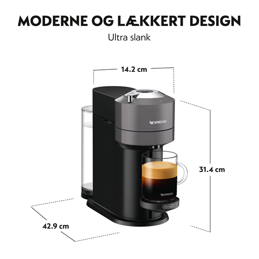 Nespresso Vertuo Next Bundle, Mørk Grå