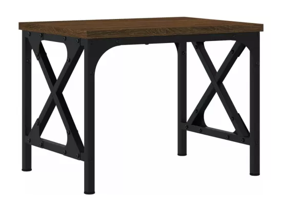 Support d'imprimante chêne marron 40x30x31 cm bois d'ingénierie