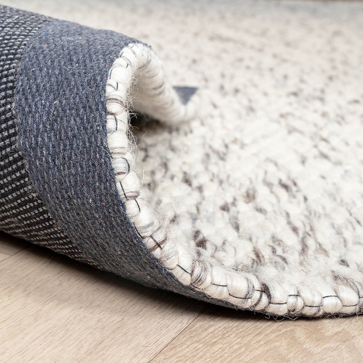 Wollen vloerkleed - Melange Creme Gemeleerd | Stevig