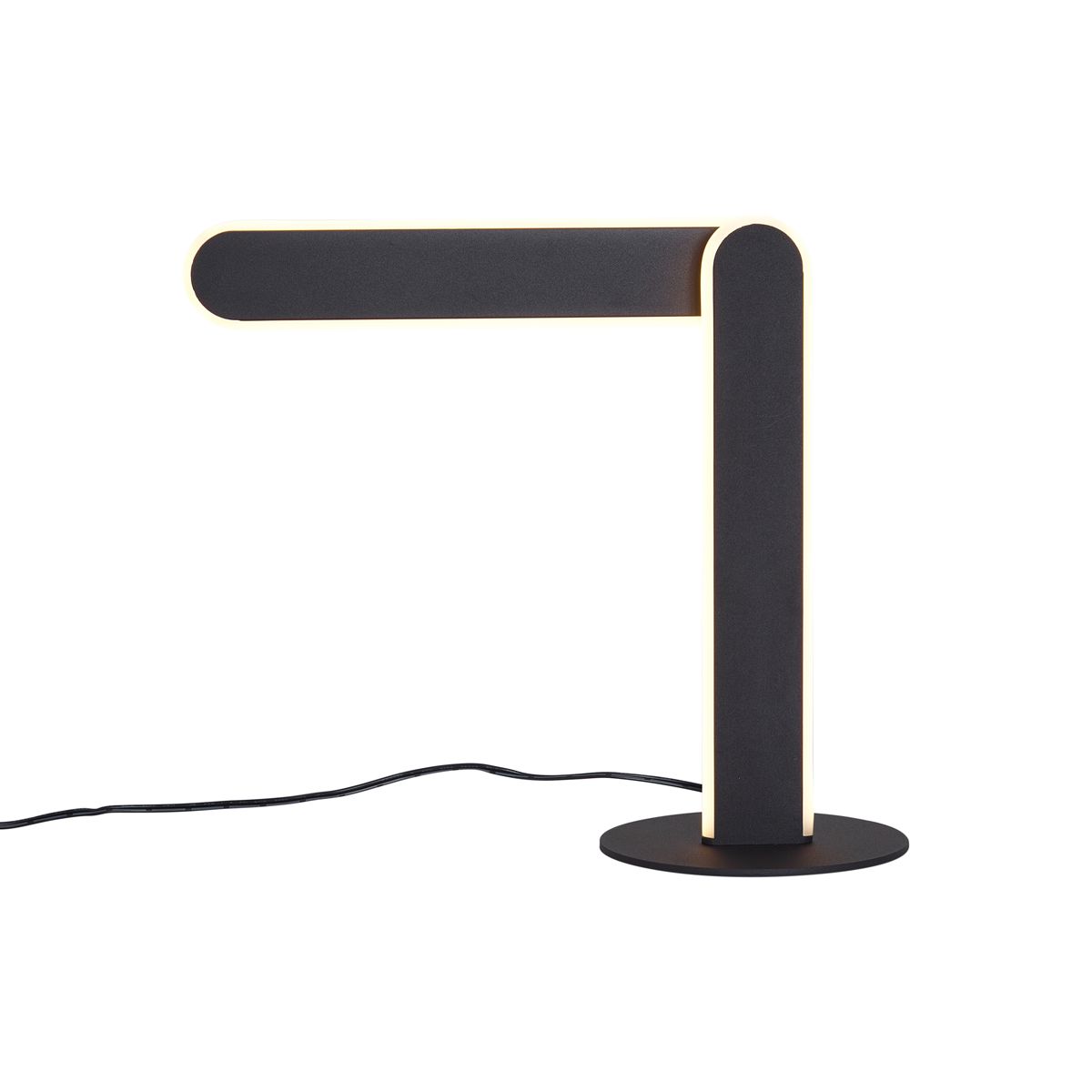 Design tafellamp zwart incl. LED 3-staps dimbaar - Gate