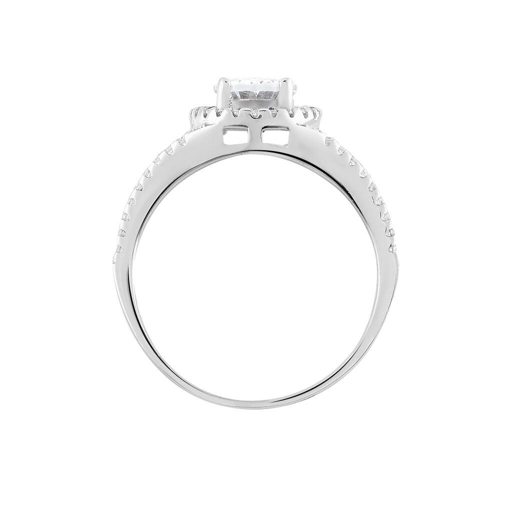 Bague Melyssa Argent Blanc Oxyde De Zirconium