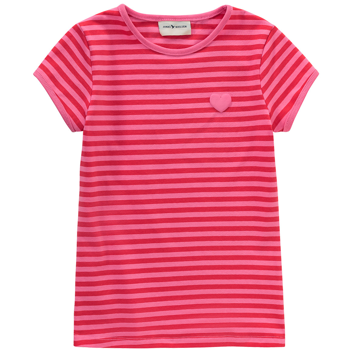 Jonas Nielsen Mädchen T-Shirt mit Herz-Print pink / rot