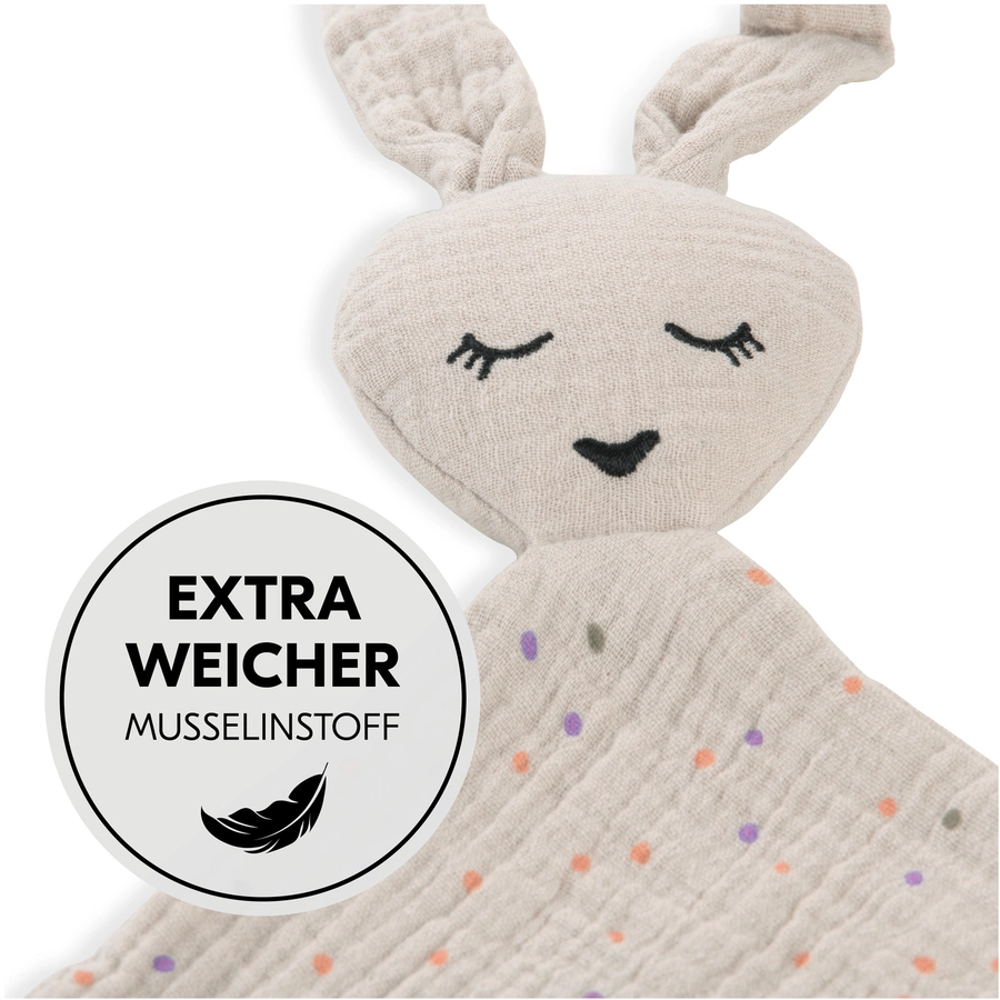 hauck Schnuffeltuch Cuddle N Play Rabbit Beige Dots