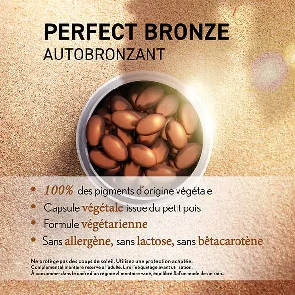Oenobiol Perfect Bronze Complément Alimentaire Autobronzant Lot de 2 x 30 gélules