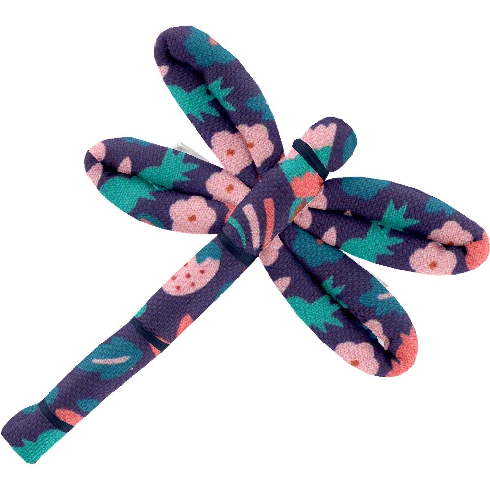 Barrette Libellule Huppette Fleurie