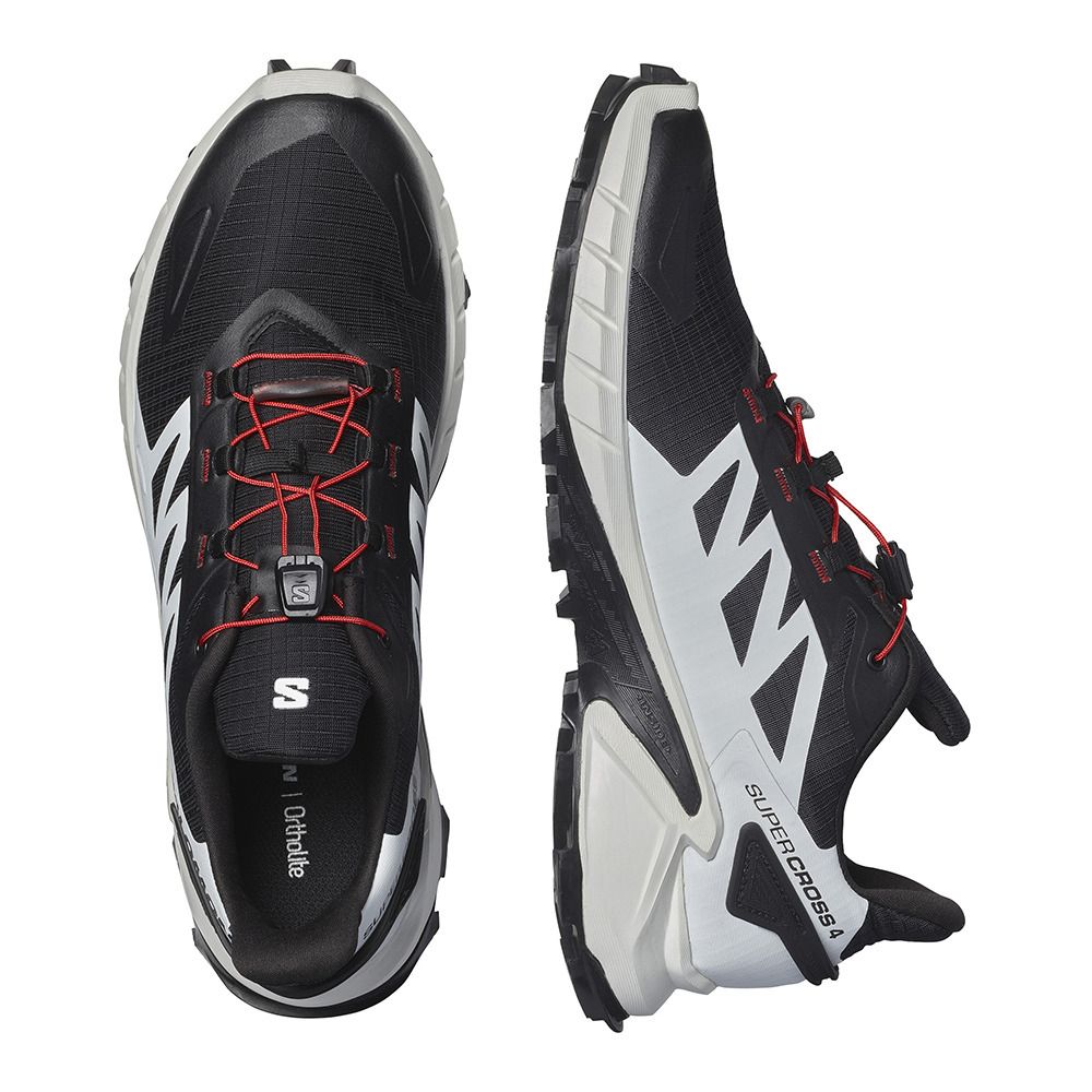 Salomon SUPERCROSS 4 - Chaussures trail Homme black/white