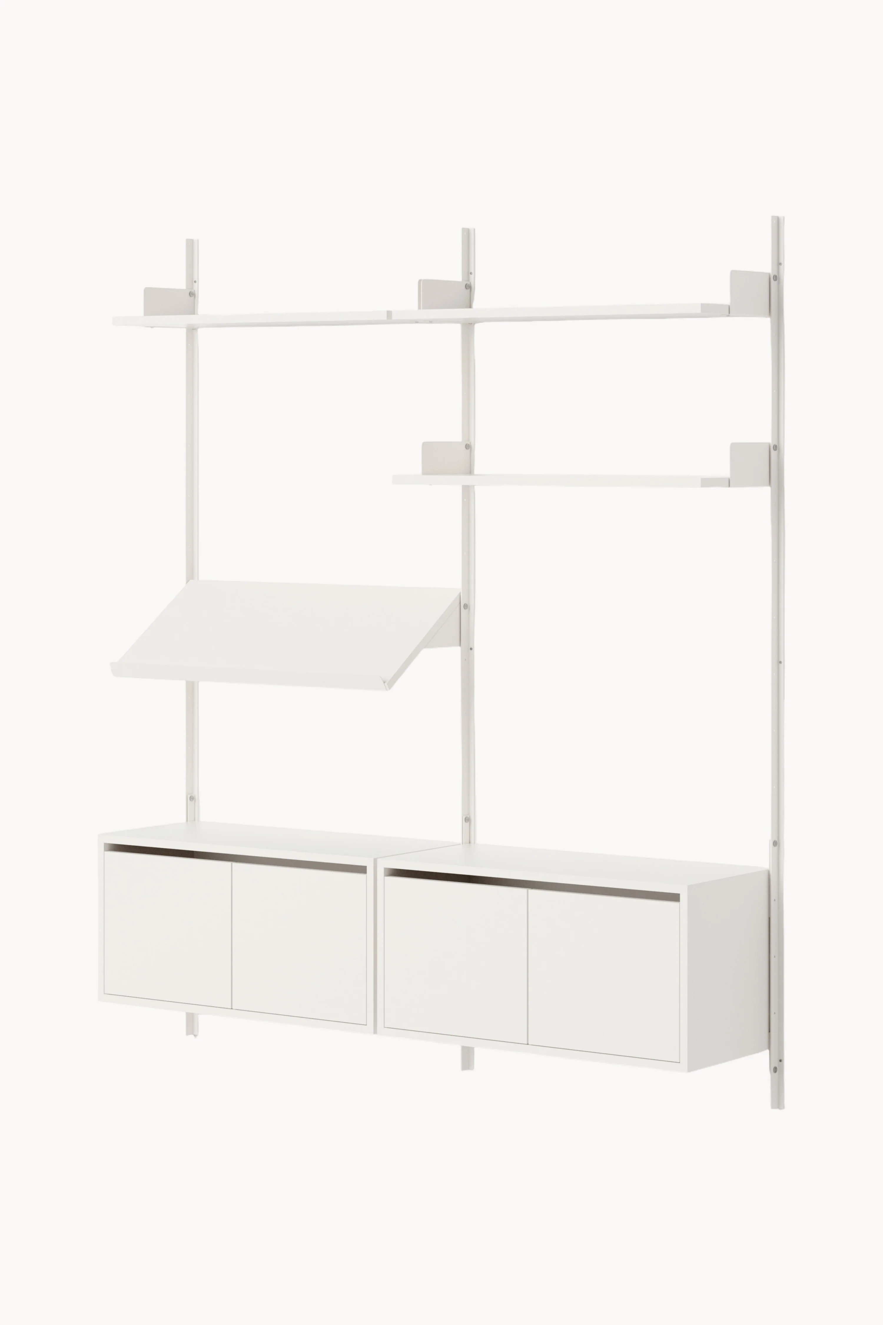Grote wandrek Living met kasten