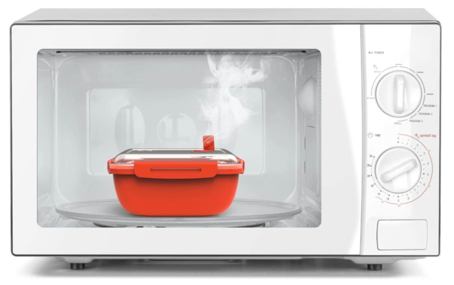 Mikrowellendose Memory Microwave 1.7 l, RotAufbewahrungsbehälter für die Mikrowelle